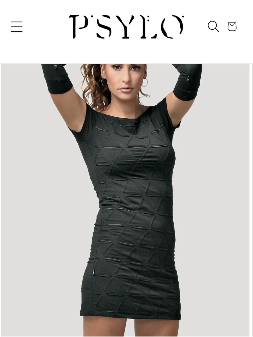 Psylo Fashion Tangled Short Sleeves Mini Dress